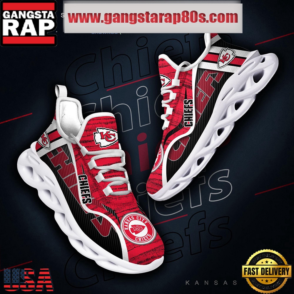NFL Kansas City Chiefs Unique Design Max Soul Shoes Running Sneakers NFL Kansas City Chiefs Unique Design Max Soul Shoes Running Sneakers