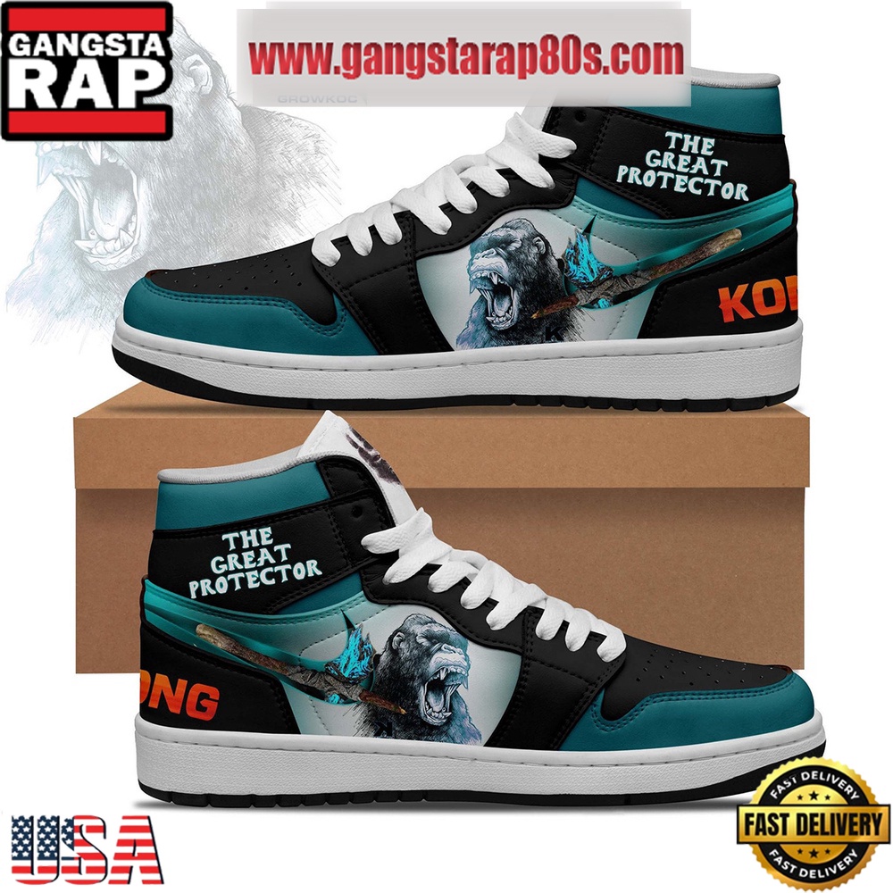 Kong The Great Protector Fan Air Jordan 1 Sneakers Shoes Kong The Great Protector Fan Air Jordan 1 Sneakers Shoes