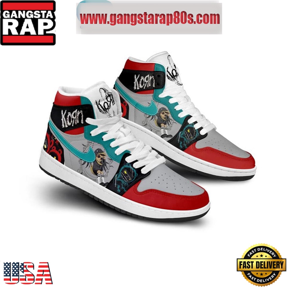 Korn A Different World Air Jordan 1 Sneakers Shoes Korn A Different World Air Jordan 1 Sneakers Shoes
