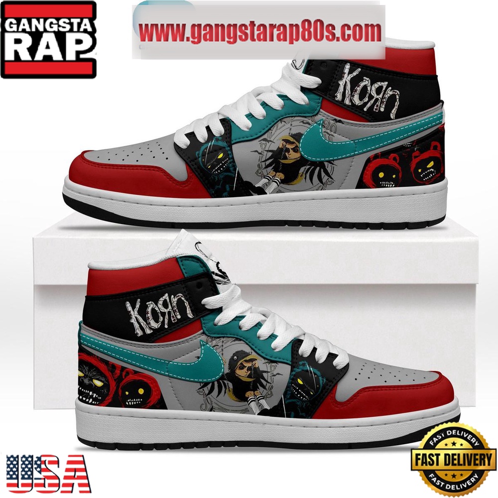 Korn A Different World Air Jordan 1 Sneakers Shoes Korn A Different World Air Jordan 1 Sneakers Shoes