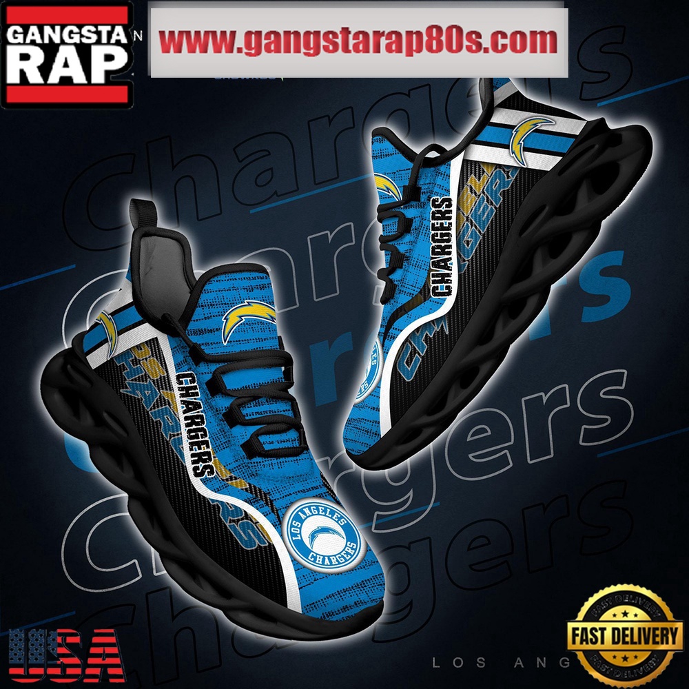 NFL Los Angeles Chargers Unique Design Max Soul Shoes Running Sneakers NFL Los Angeles Chargers Unique Design Max Soul Shoes Running Sneakers