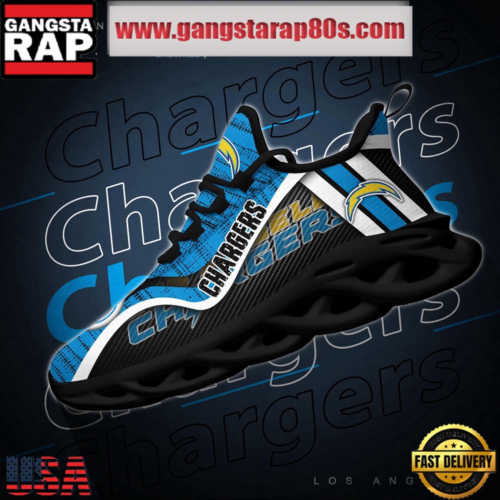 NFL Los Angeles Chargers Unique Design Max Soul Shoes Running Sneakers NFL Los Angeles Chargers Unique Design Max Soul Shoes Running Sneakers