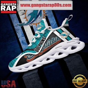 NFL Miami Dolphins Unique Design Max Soul Shoes Running Sneakers