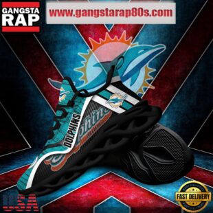 NFL Miami Dolphins Unique Design Max Soul Shoes Running Sneakers