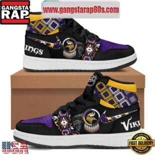 NFL Minnesota Vikings 2024 Native American Heritage Month Air Jordan 1 Sneakers Shoes