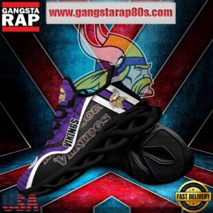 NFL Minnesota Vikings Unique Design Max Soul Shoes Running Sneakers