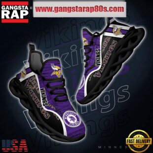 NFL Minnesota Vikings Unique Design Max Soul Shoes Running Sneakers