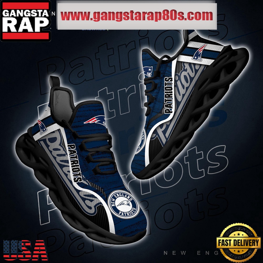 NFL New England Patriots Unique Design Max Soul Shoes Running Sneakers NFL New England Patriots Unique Design Max Soul Shoes Running Sneakers