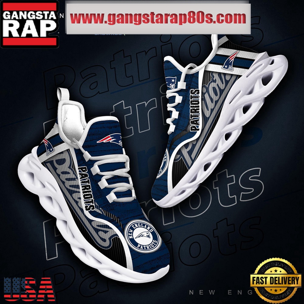 NFL New England Patriots Unique Design Max Soul Shoes Running Sneakers NFL New England Patriots Unique Design Max Soul Shoes Running Sneakers