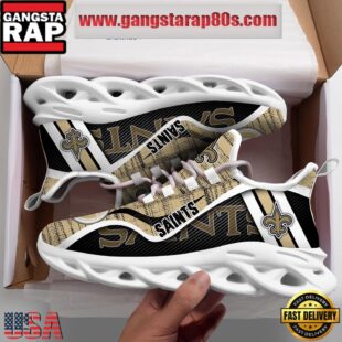 NFL New Orleans Saints Unique Design Max Soul Shoes Running Sneakers