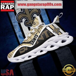NFL New Orleans Saints Unique Design Max Soul Shoes Running Sneakers
