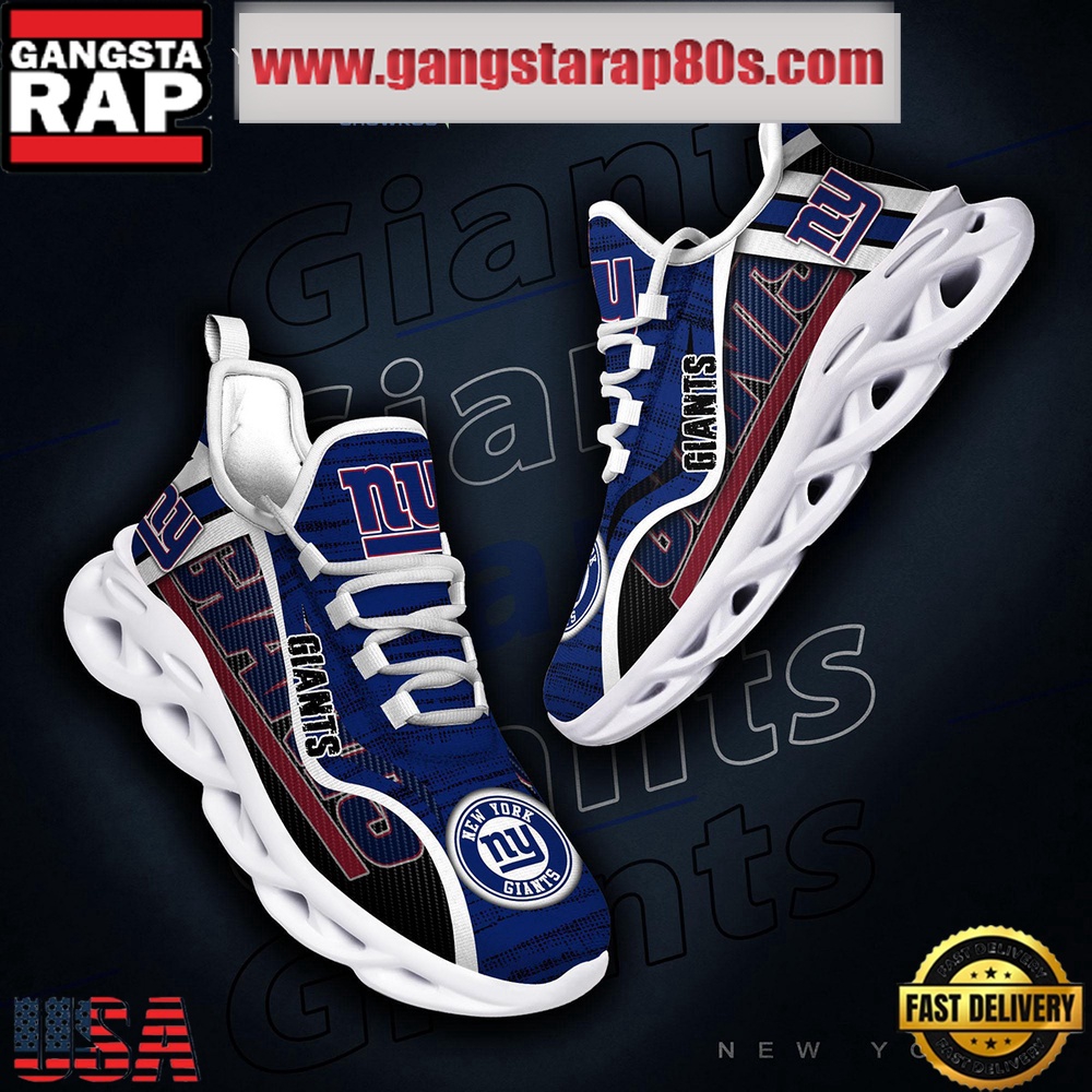NFL New York Giants Unique Design Max Soul Shoes Running Sneakers NFL New York Giants Unique Design Max Soul Shoes Running Sneakers
