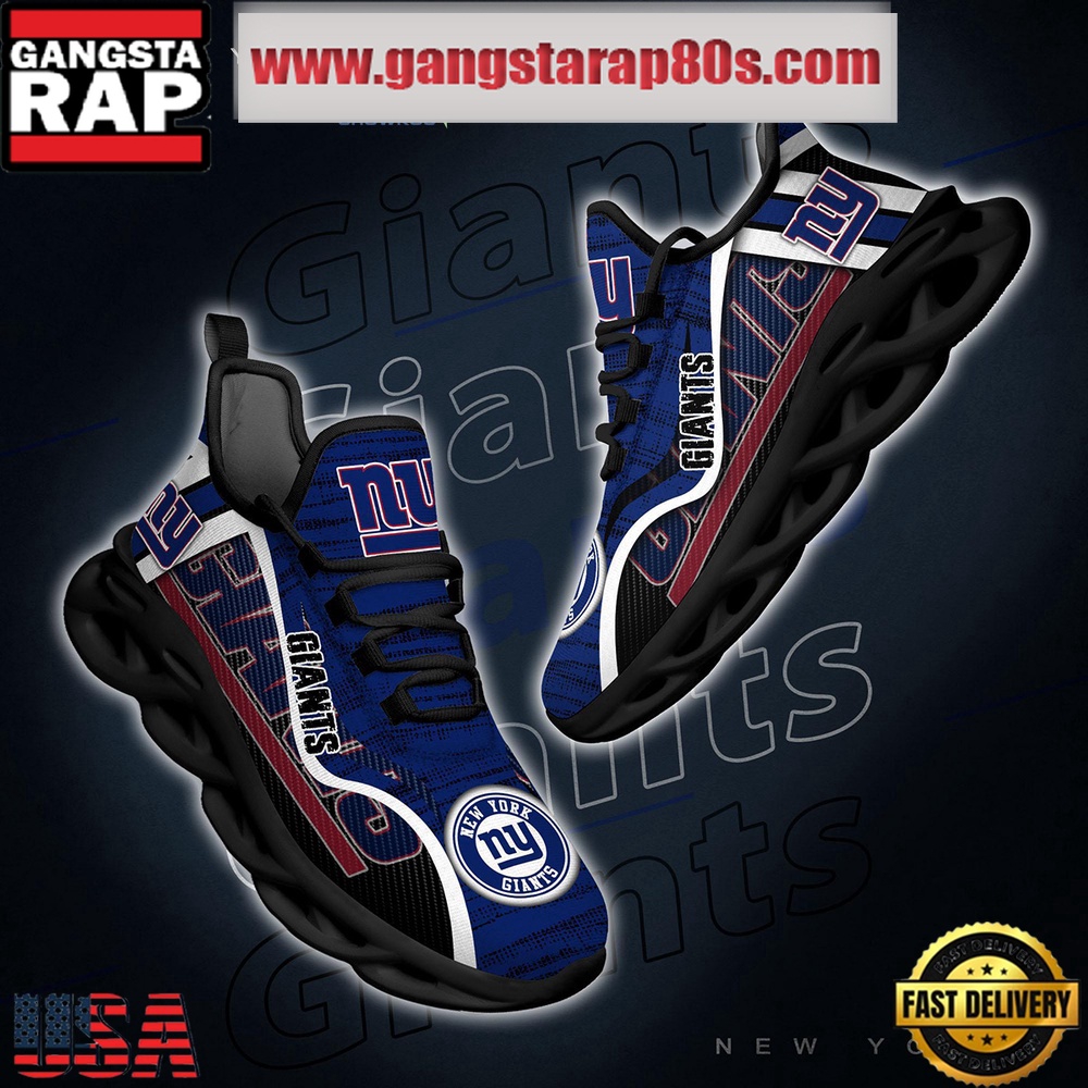 NFL New York Giants Unique Design Max Soul Shoes Running Sneakers NFL New York Giants Unique Design Max Soul Shoes Running Sneakers