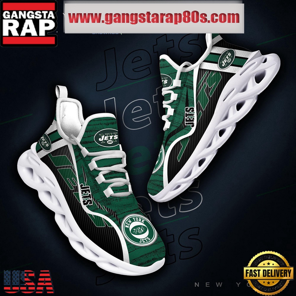 NFL New York Jets Unique Design Max Soul Shoes Running Sneakers NFL New York Jets Unique Design Max Soul Shoes Running Sneakers