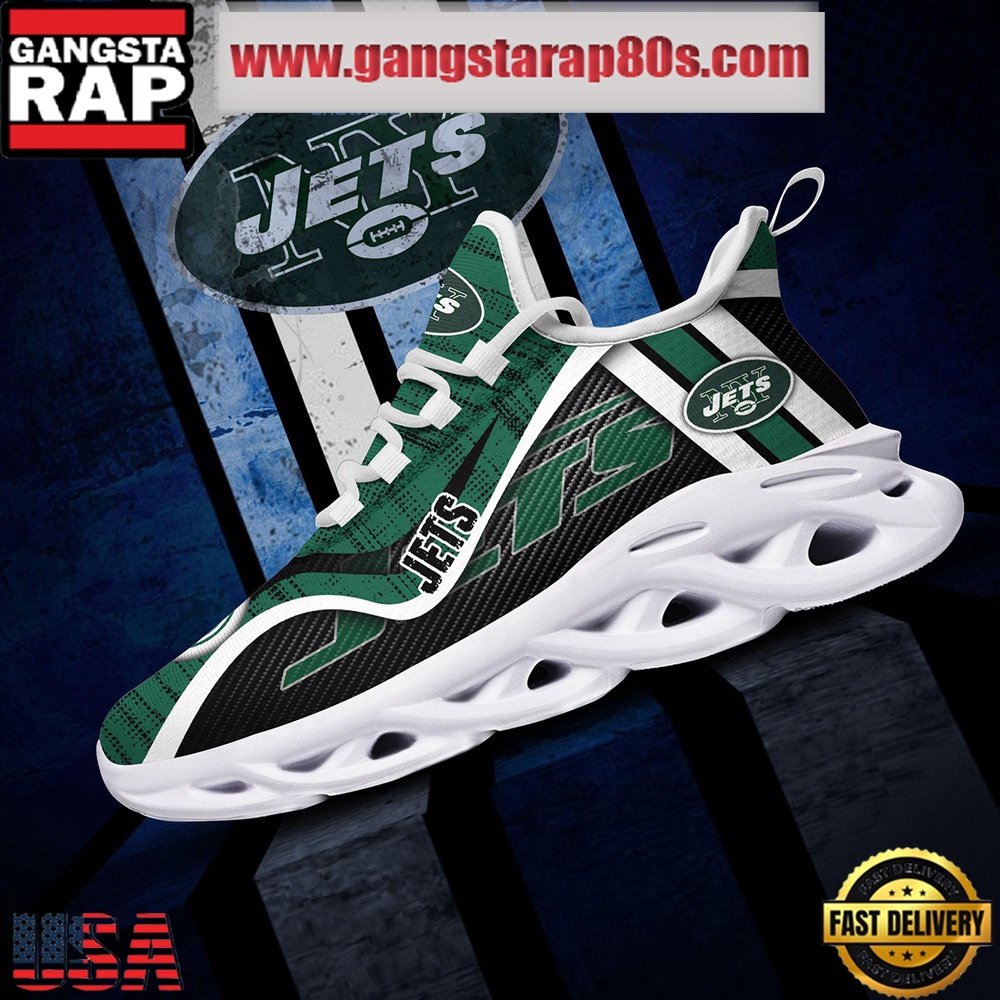 NFL New York Jets Unique Design Max Soul Shoes Running Sneakers NFL New York Jets Unique Design Max Soul Shoes Running Sneakers