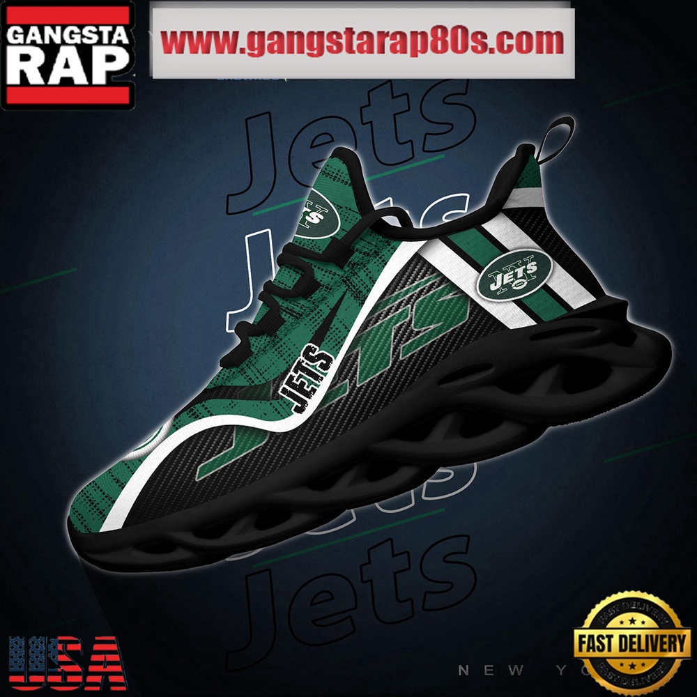 NFL New York Jets Unique Design Max Soul Shoes Running Sneakers NFL New York Jets Unique Design Max Soul Shoes Running Sneakers