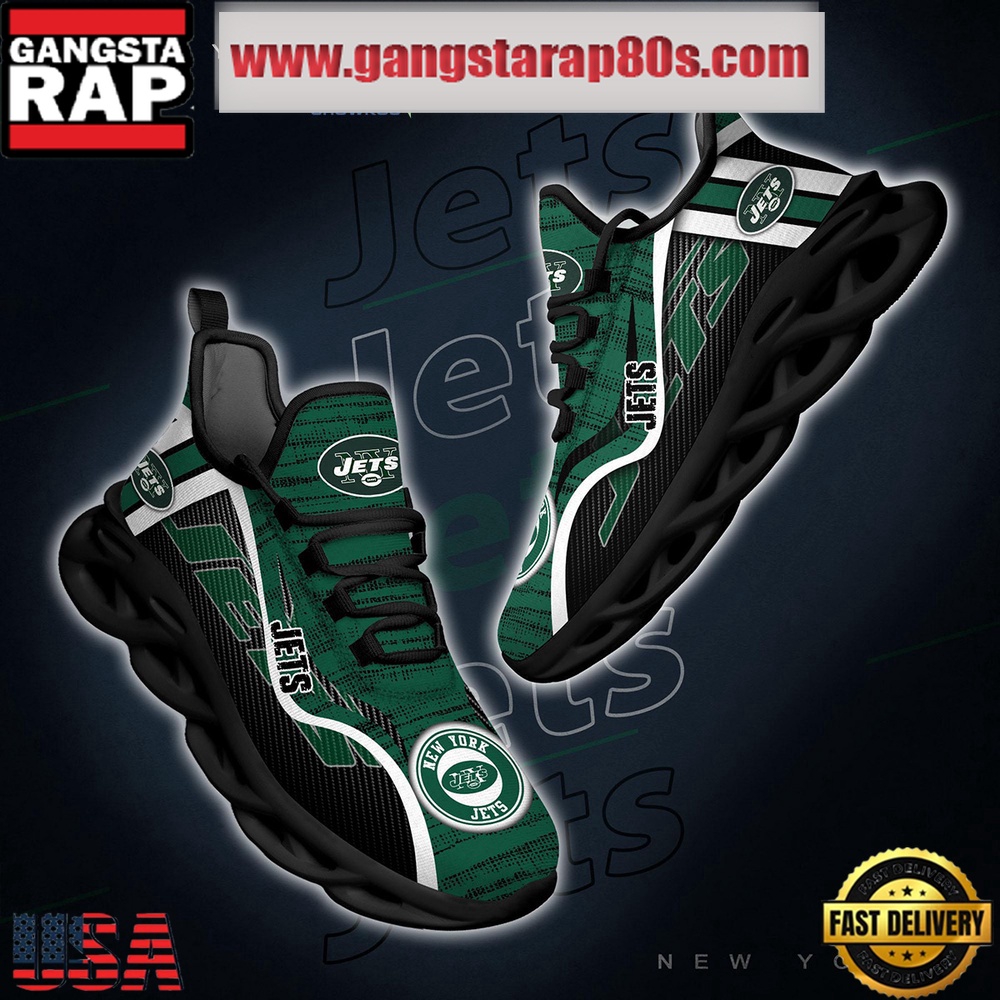NFL New York Jets Unique Design Max Soul Shoes Running Sneakers NFL New York Jets Unique Design Max Soul Shoes Running Sneakers