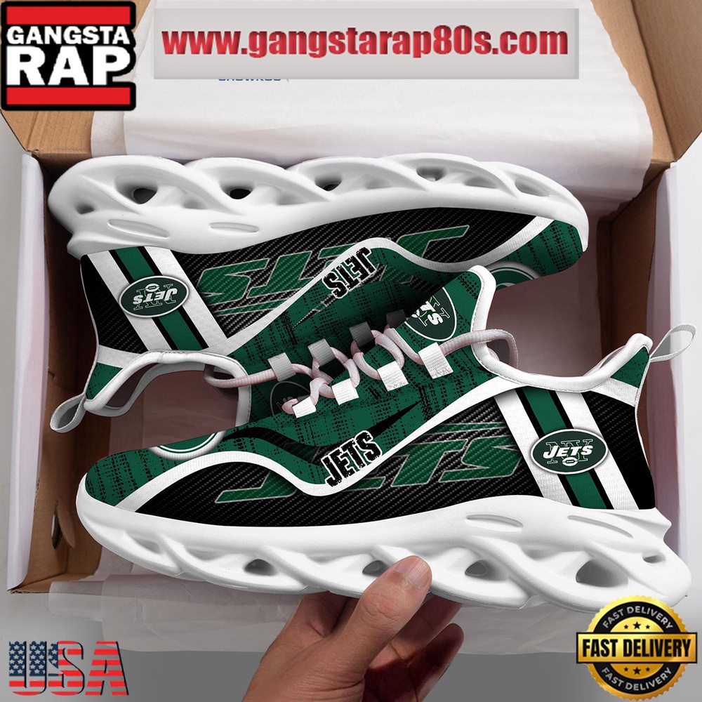 NFL New York Jets Unique Design Max Soul Shoes Running Sneakers NFL New York Jets Unique Design Max Soul Shoes Running Sneakers