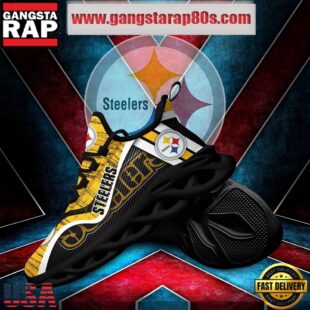 NFL Pittsburgh Steelers Unique Design Max Soul Shoes Running Sneakers