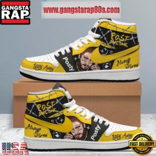 NFL Post Malone Always Tired Posty Air Jordan 1 Sneakers Shoes