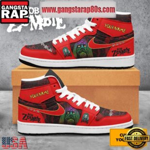 NFL Rob Zombie Dragula Personalized Air Jordan 1 Sneakers Shoes White Version