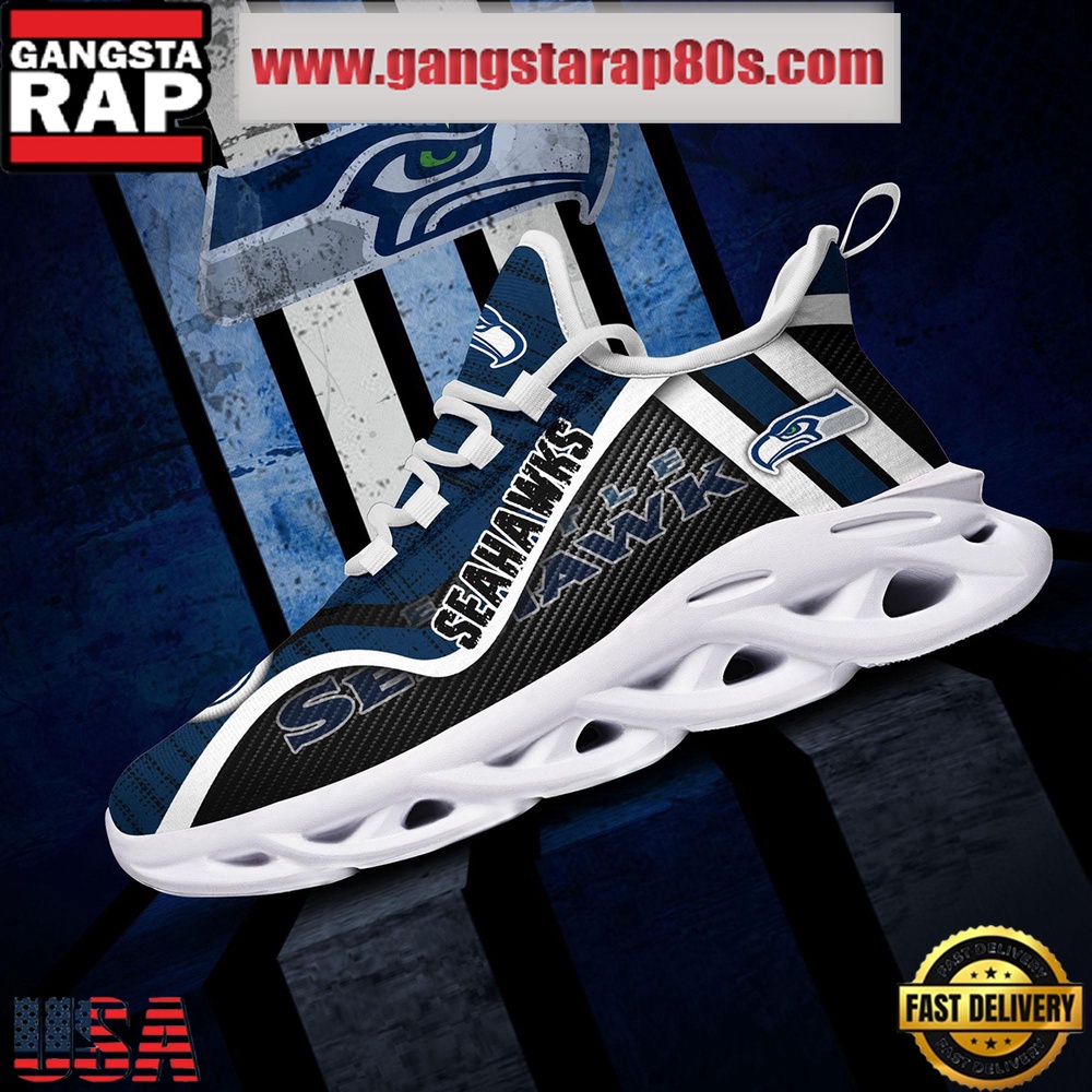 NFL Seattle Seahawks Unique Design Max Soul Shoes Running Sneakers NFL Seattle Seahawks Unique Design Max Soul Shoes Running Sneakers