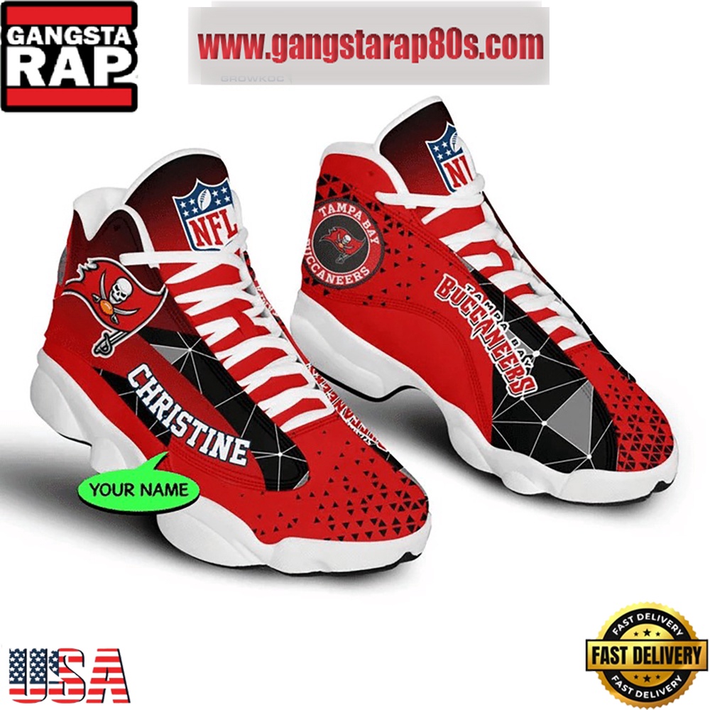 NFL Tampa Bay Buccaneers Personalized Air Jordan 13 Sport Shoes NFL Tampa Bay Buccaneers Personalized Air Jordan 13 Sport Shoes