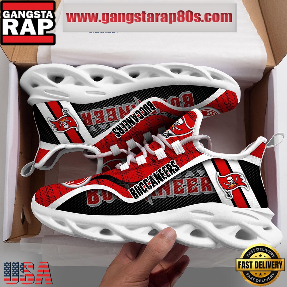 NFL Tampa Bay Buccaneers Unique Design Max Soul Shoes Running Sneakers NFL Tampa Bay Buccaneers Unique Design Max Soul Shoes Running Sneakers