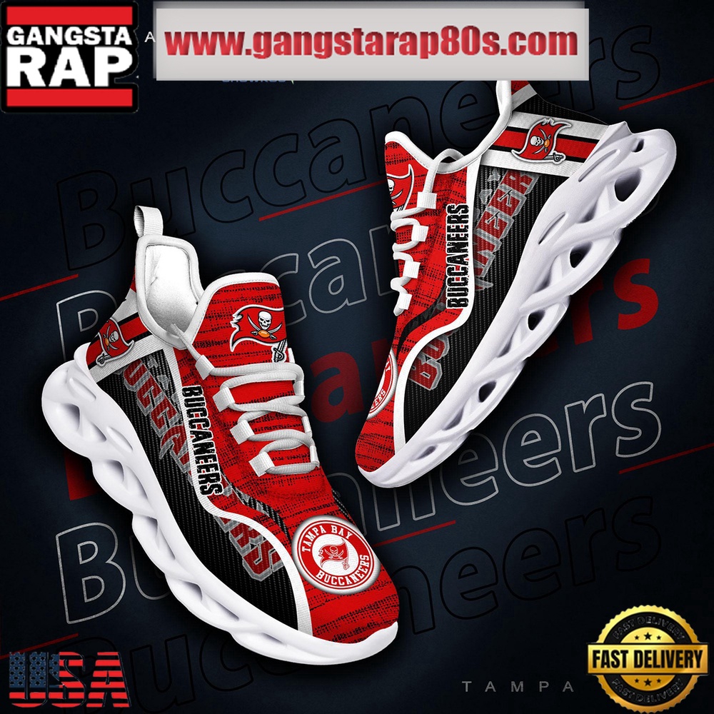 NFL Tampa Bay Buccaneers Unique Design Max Soul Shoes Running Sneakers NFL Tampa Bay Buccaneers Unique Design Max Soul Shoes Running Sneakers