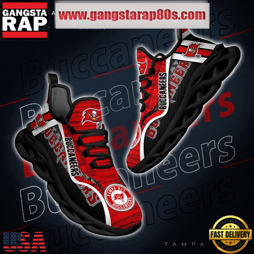 NFL Tampa Bay Buccaneers Unique Design Max Soul Shoes Running Sneakers NFL Tampa Bay Buccaneers Unique Design Max Soul Shoes Running Sneakers