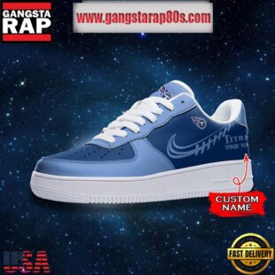 NFL Tennessee Titans Unique Design Custom Name Air Force 1 Sneaker Shoes