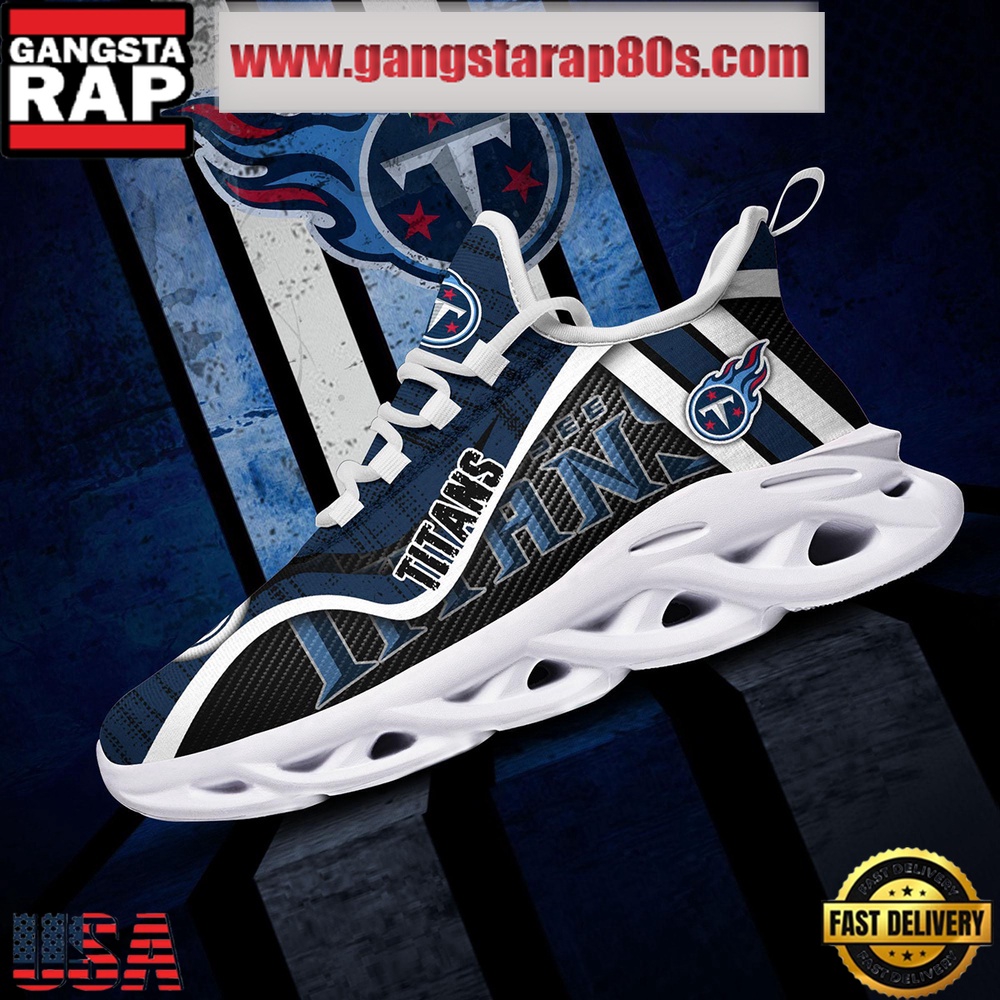 NFL Tennessee Titans Unique Design Max Soul Shoes Running Sneakers NFL Tennessee Titans Unique Design Max Soul Shoes Running Sneakers