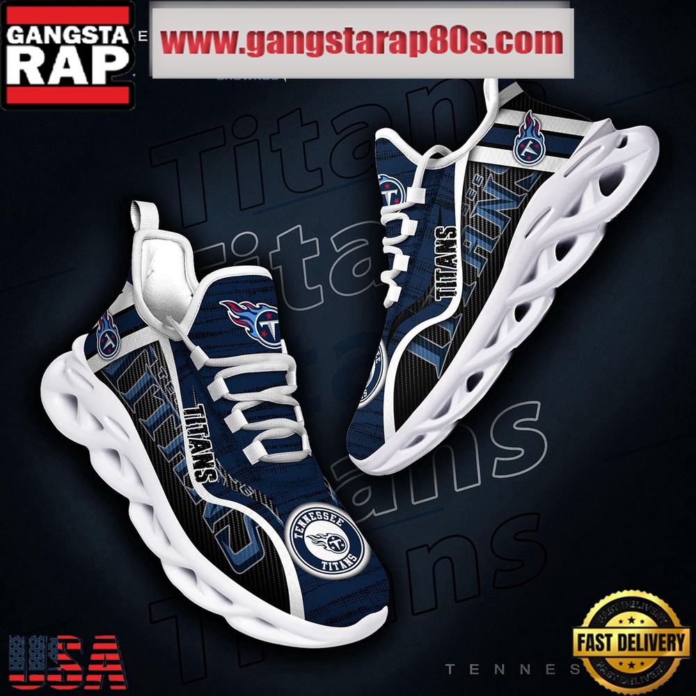 NFL Tennessee Titans Unique Design Max Soul Shoes Running Sneakers NFL Tennessee Titans Unique Design Max Soul Shoes Running Sneakers