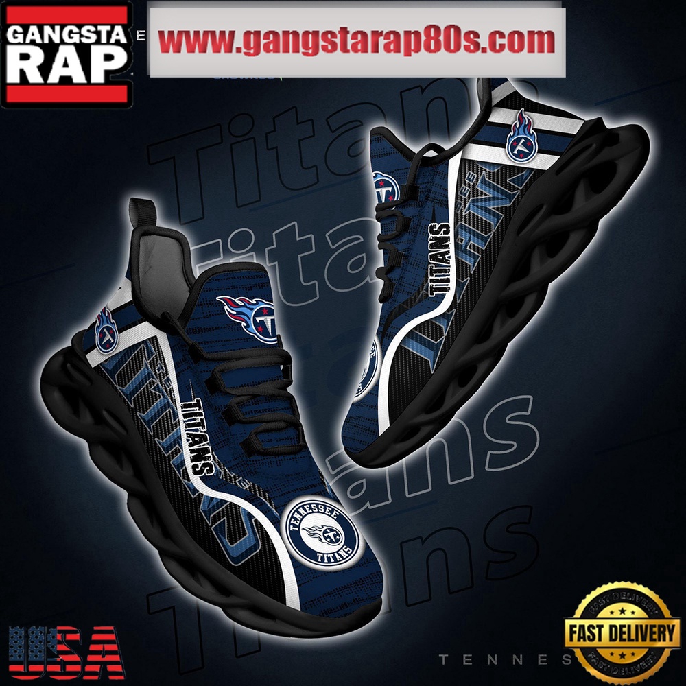 NFL Tennessee Titans Unique Design Max Soul Shoes Running Sneakers NFL Tennessee Titans Unique Design Max Soul Shoes Running Sneakers