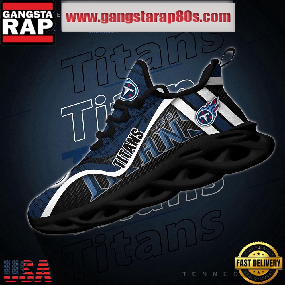 NFL Tennessee Titans Unique Design Max Soul Shoes Running Sneakers NFL Tennessee Titans Unique Design Max Soul Shoes Running Sneakers