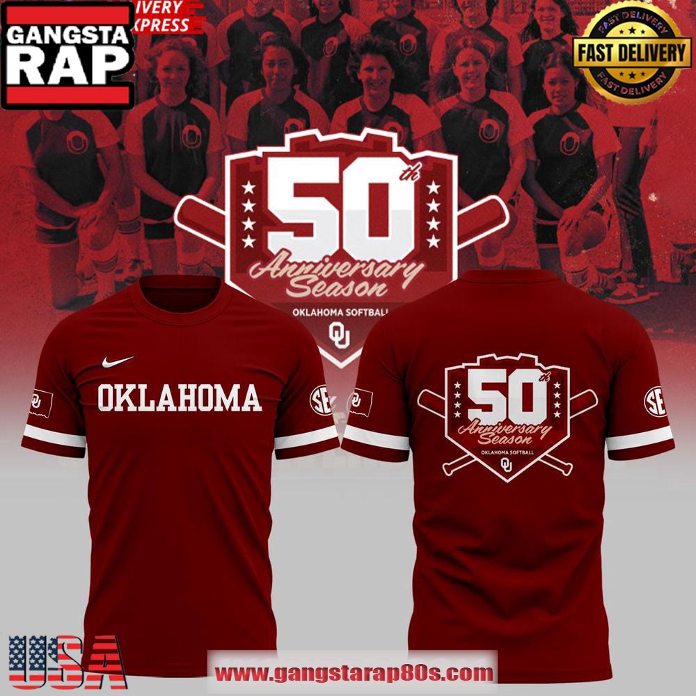 Oklahoma Sooners Softball 50th Anniversary Limited Unisex T-Shirt Oklahoma Sooners Softball 50th Anniversary Limited Unisex T-Shirt
