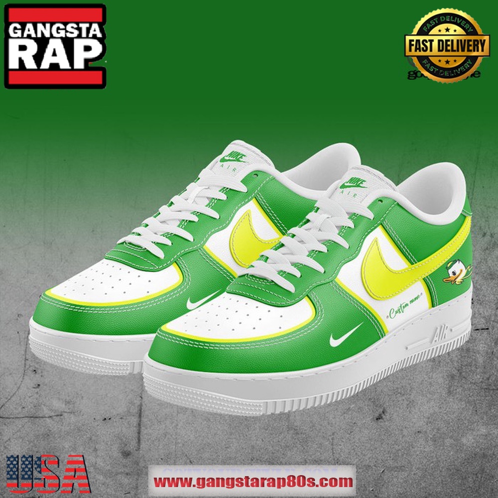 Oregon Ducks Custom Name For Fans Limited Edition Air Force 1 Running Sneakers Shoes Oregon Ducks Custom Name For Fans Limited Edition Air Force 1 Running Sneakers Shoes