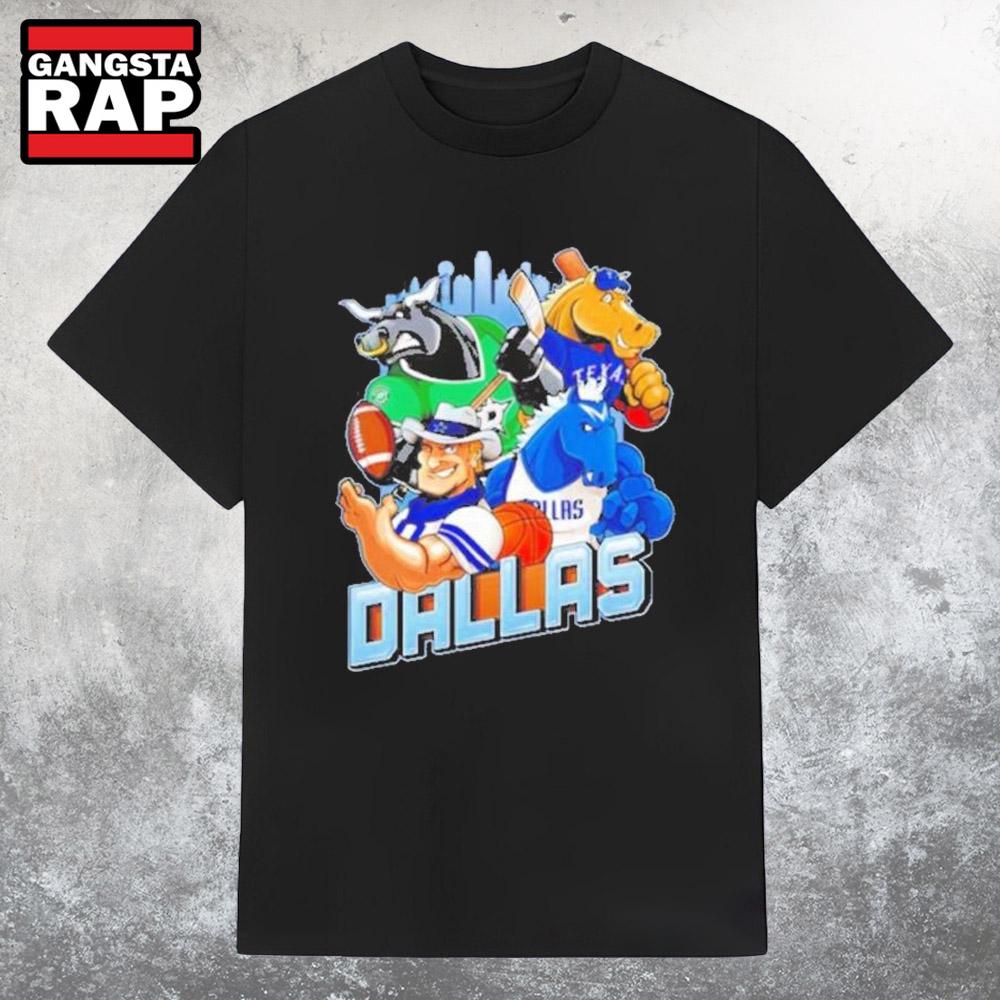 Original Dallas Sports Mascot 2025 T Shirt Original Dallas Sports Mascot 2025 T Shirt