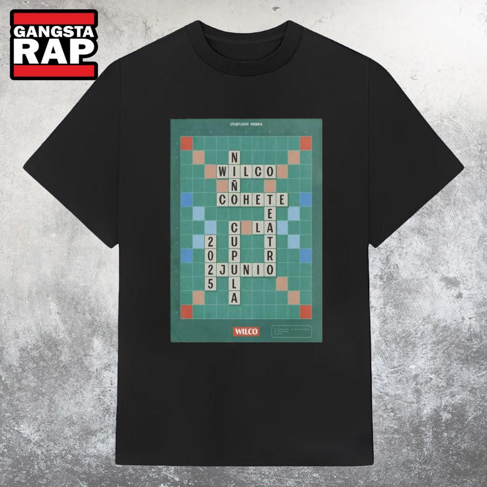 Original Wilco Jun 2 2025 Santiago Chile Tour T Shirt Original Wilco Jun 2 2025 Santiago Chile Tour T Shirt