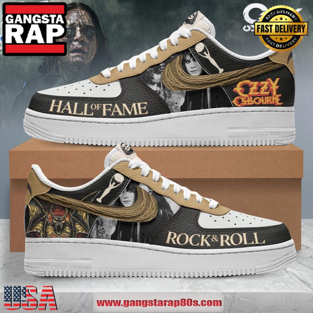 Ozzy Osbourne Hall Of Fame Air Force 1 Running Sneakers Shoes Ozzy Osbourne Hall Of Fame Air Force 1 Running Sneakers Shoes