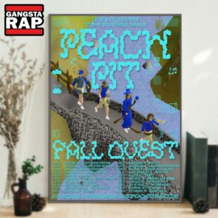 Peach Pit Fall Ovest Tour 2025 Poster Canvas Art