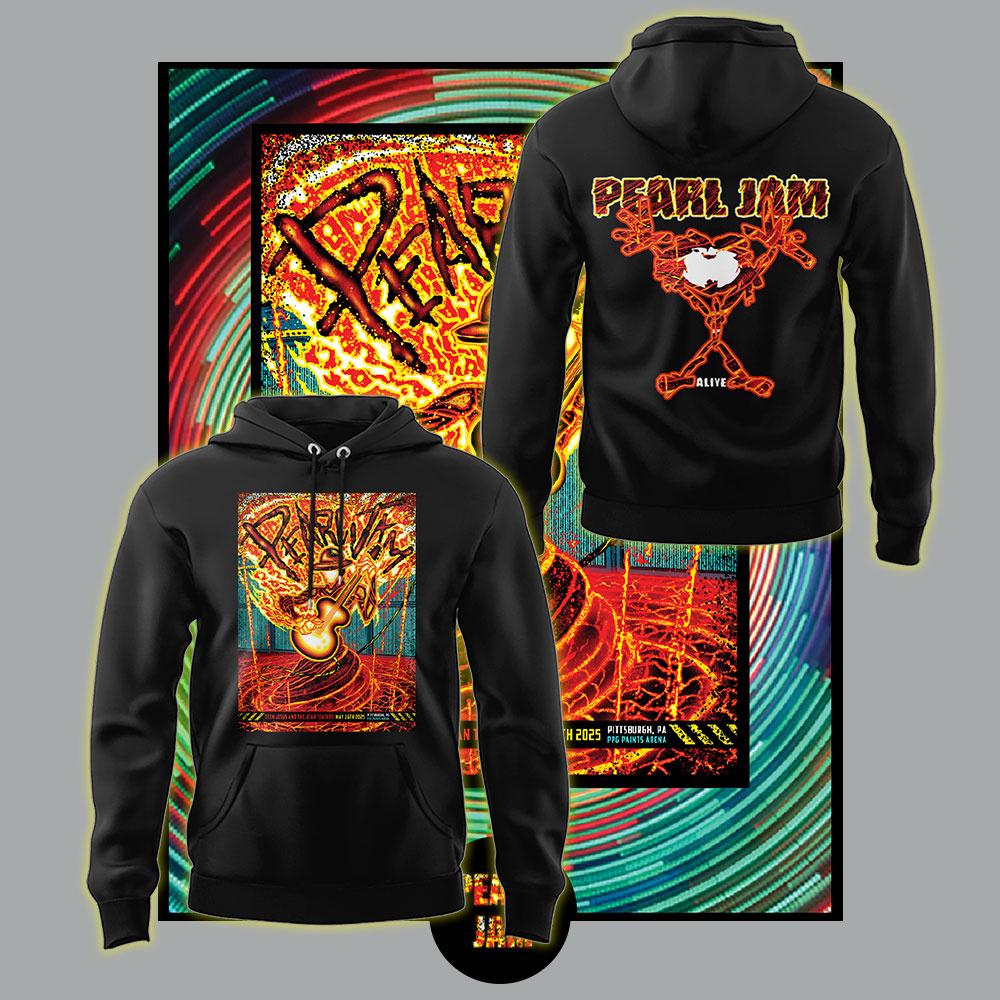 Pearl Jam Dark Matter From Pittsburgh 2025 New Hoodie Pearl Jam Dark Matter From Pittsburgh 2025 New Hoodie