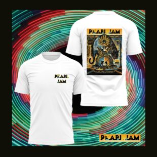 Pearl Jam Dark Matter Tour From Pittsburgh 2025 White T Shirt