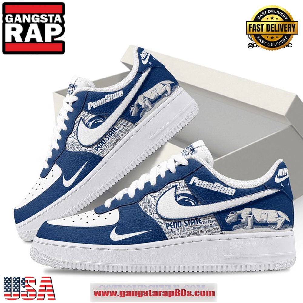 Penn State Nittany Lions Making Life Better Air Force 1 Running Sneakers Shoes Penn State Nittany Lions Making Life Better Air Force 1 Running Sneakers Shoes