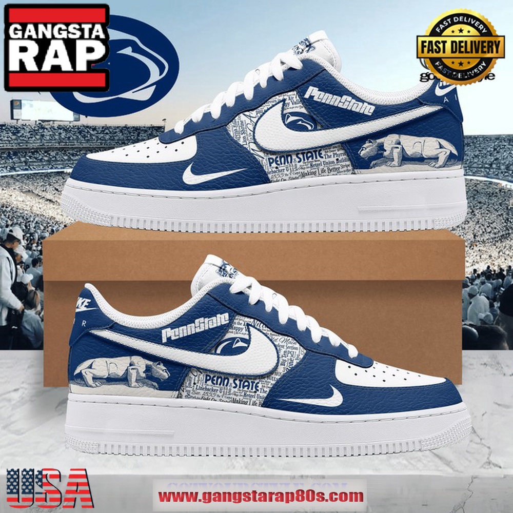 Penn State Nittany Lions Making Life Better Air Force 1 Running Sneakers Shoes Penn State Nittany Lions Making Life Better Air Force 1 Running Sneakers Shoes