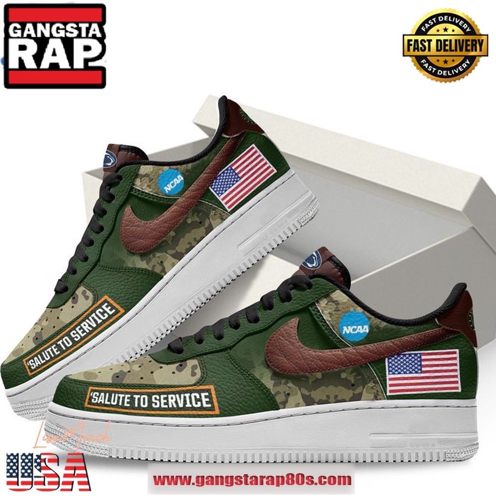 Penn State Salute To Service Air Force 1 Running Sneakers Shoes Penn State Salute To Service Air Force 1 Running Sneakers Shoes