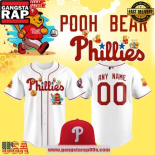Philadelphia Phillies x Pooh Bear 2025 Custom Baseball Jersey