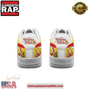 Pooh Merry Christmas Limited Edition Air Force 1 Running Sneakers Shoes
