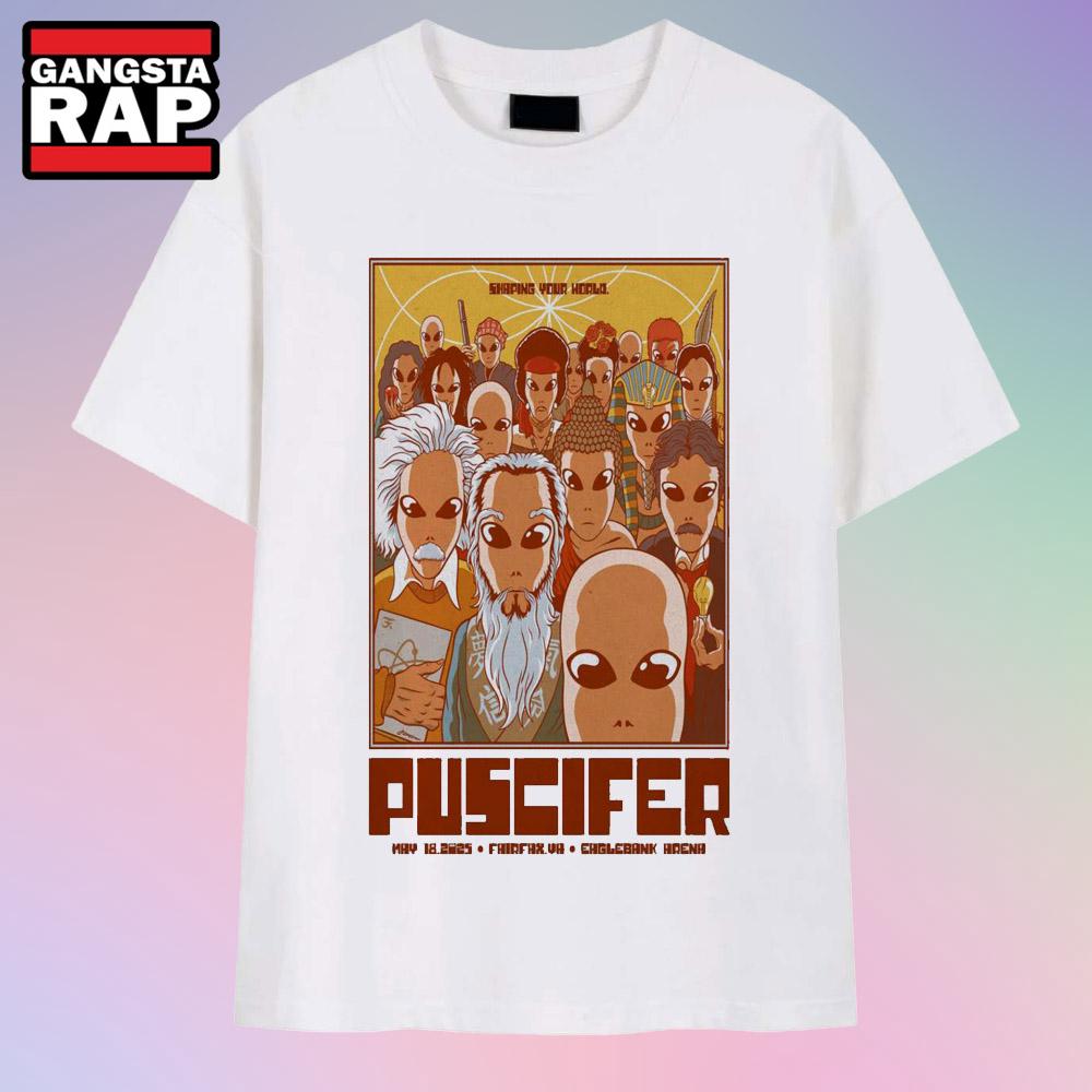 Puscifer EagleBank Arena Fairfax, VA May 18 2025 Tour T Shirt Puscifer EagleBank Arena Fairfax, VA May 18 2025 Tour T Shirt