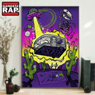 Puscifer TD Pavilion At The Mann Philadelphia, PA May 15 2025 Concert Poster Canvas Art